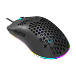 Canyon Puncher Wired Gaming Mouse With RGB Lights - Black - Black