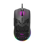 Canyon Puncher Wired Gaming Mouse With RGB Lights - Black - Black
