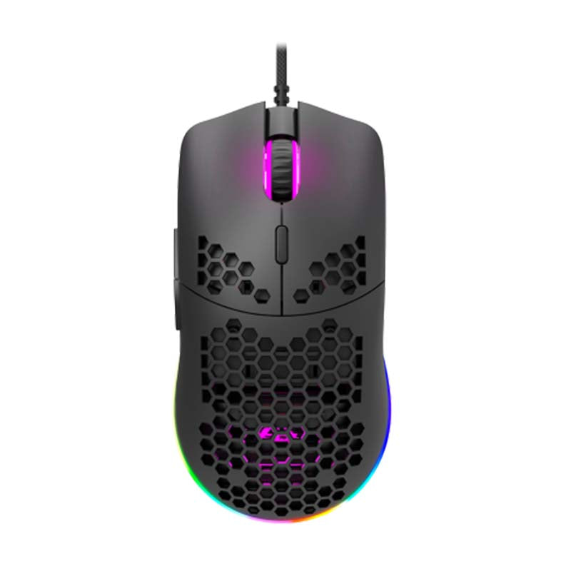 Canyon Puncher Wired Gaming Mouse With RGB Lights - Black - Black