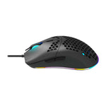 Canyon Puncher Wired Gaming Mouse With RGB Lights - Black - Black