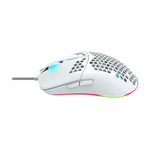Canyon Puncher Wired Gaming Mouse With RGB Lights - White - White
