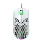 Canyon Puncher Wired Gaming Mouse With RGB Lights - White - White