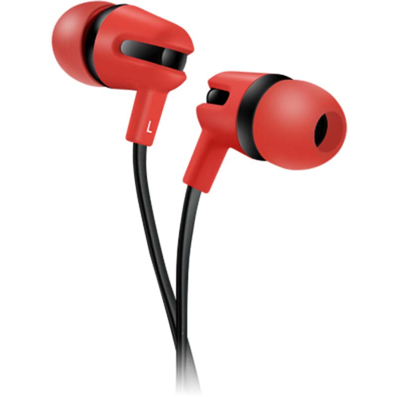 Canyon SEP-4 Flat Earphones with Mic 1.2m - Red - Red