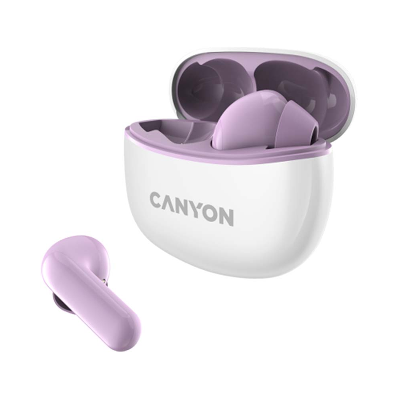 Canyon TWS-5 Wireless Bluetooth In-ear Headset - Purple