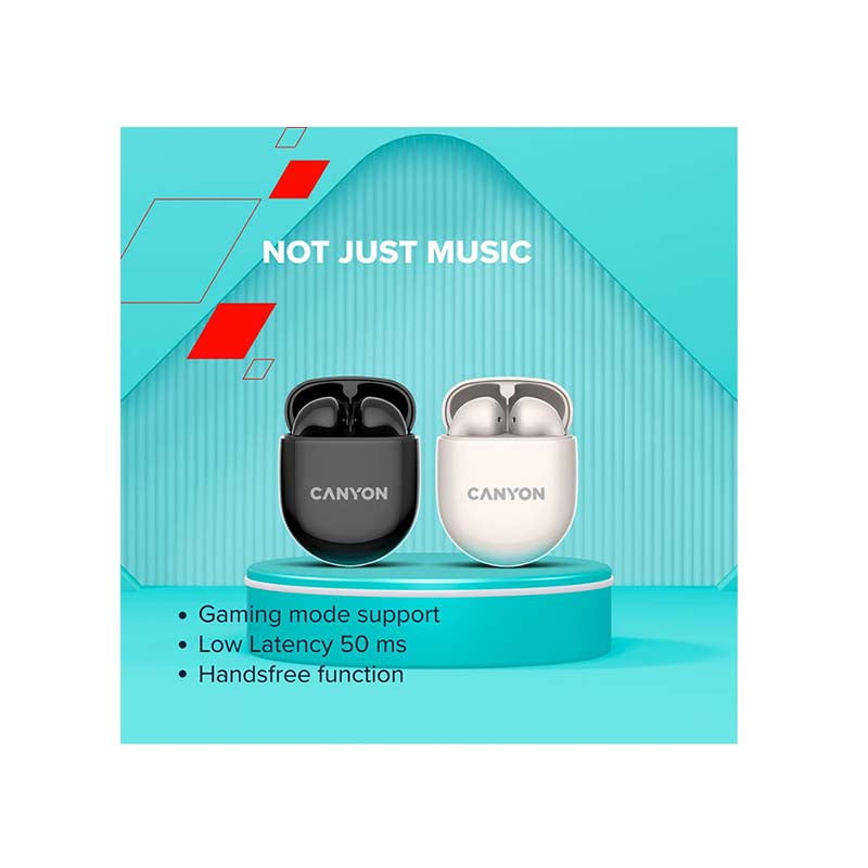 Canyon TWS-6 True Wireless Stereo Earbuds - Beige - Brown