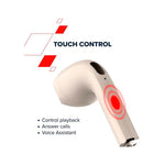 Canyon TWS-6 True Wireless Stereo Earbuds - Beige - Brown