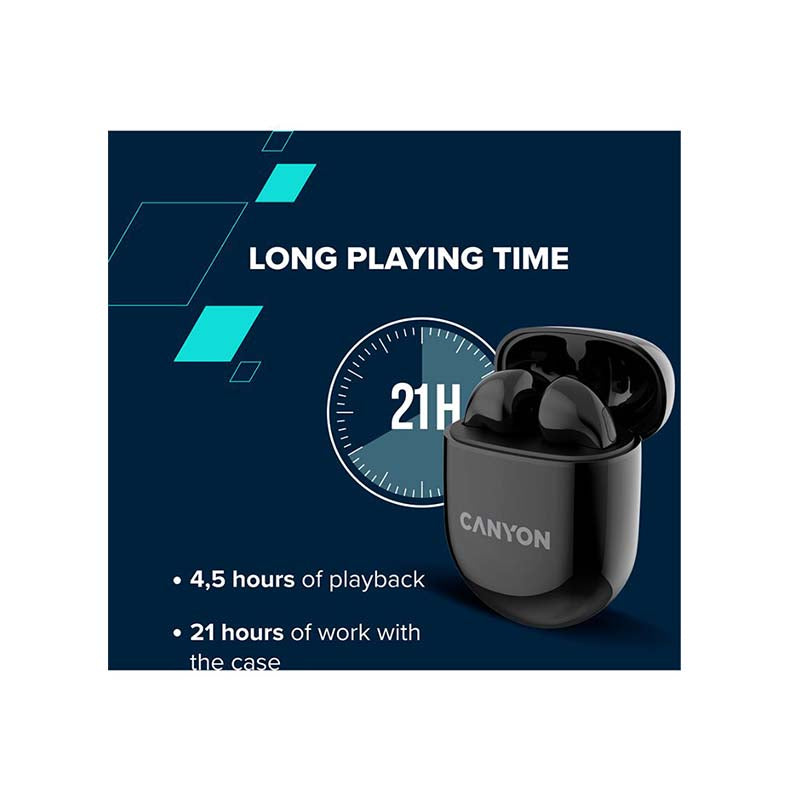 Canyon TWS-6 True Wireless Stereo Earbuds - Beige - Brown