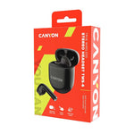 Canyon TWS-6 True Wireless Stereo Earbuds - Black - Black