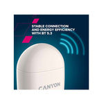 Canyon TWS-6 True Wireless Stereo Earbuds - Black - Black