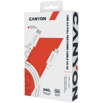 Canyon UC-42 USB-C to USB-C Cable 240W 20Gbps 4k 2M - White