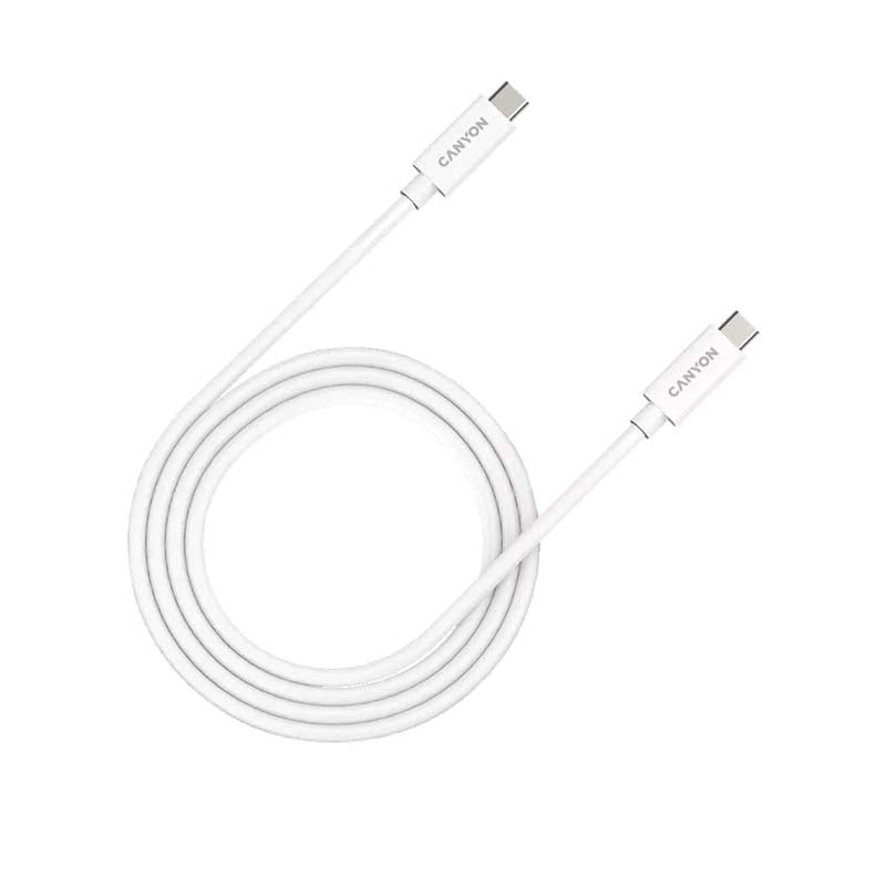 Canyon UC-44 Type-C to Type-C Cable 1m - White - White