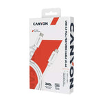 Canyon UC-44 Type-C to Type-C Cable 1m - White - White