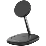 Canyon Wireless Charger Stand OnCharge 205 15W Qi2 2in1 - Black - Black