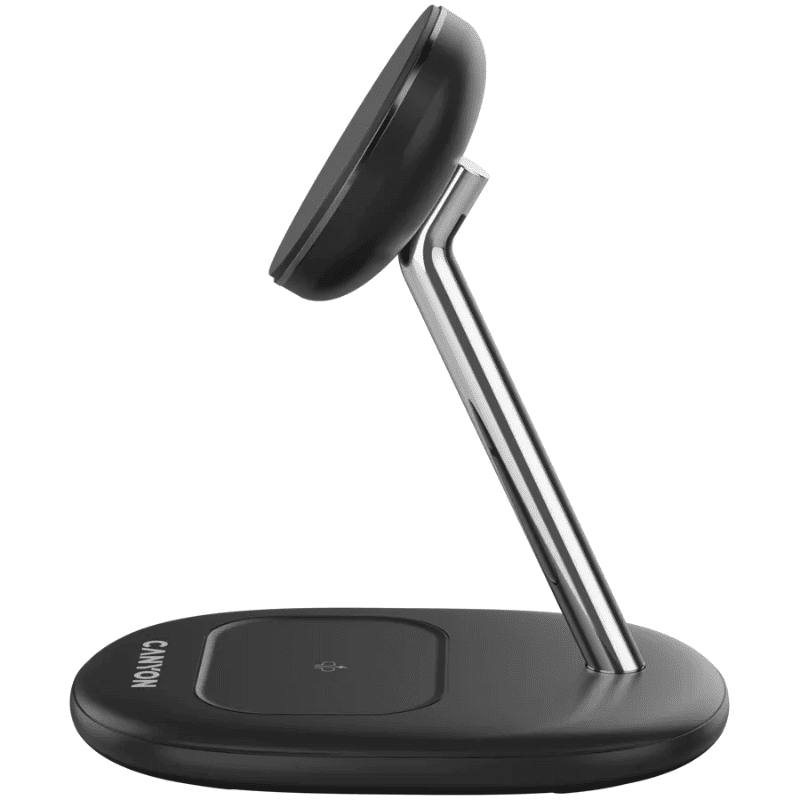 Canyon Wireless Charger Stand OnCharge 205 15W Qi2 2in1 - Black - Black