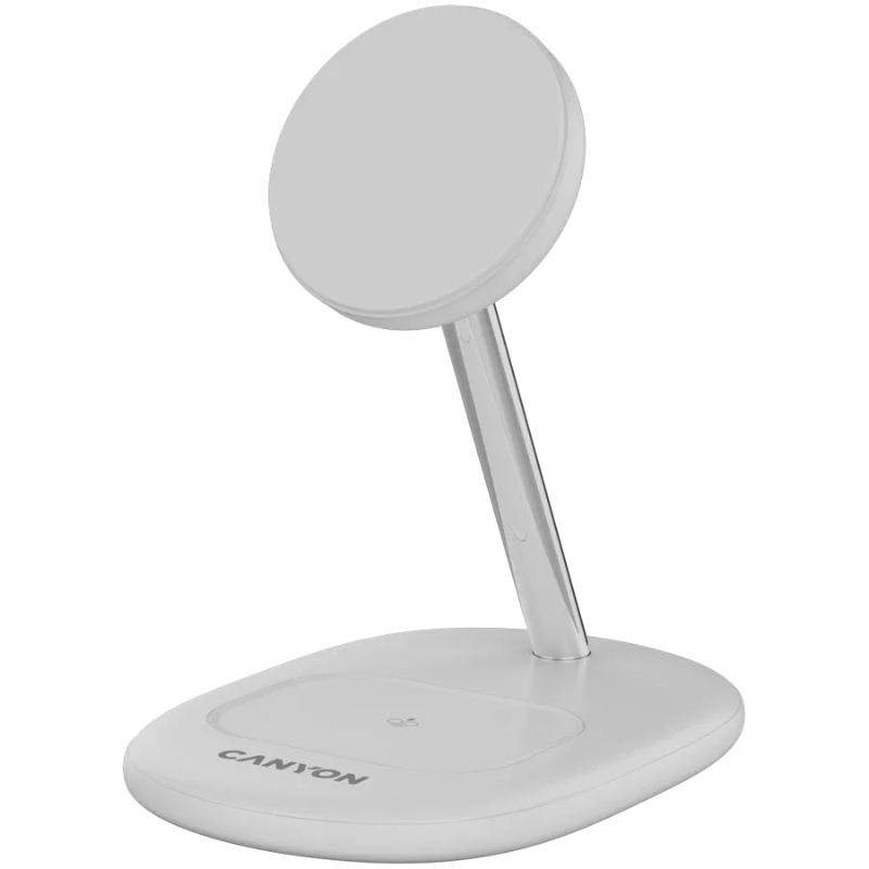 Canyon Wireless Charger Stand OnCharge 205 15W Qi2 2in1 - White - White