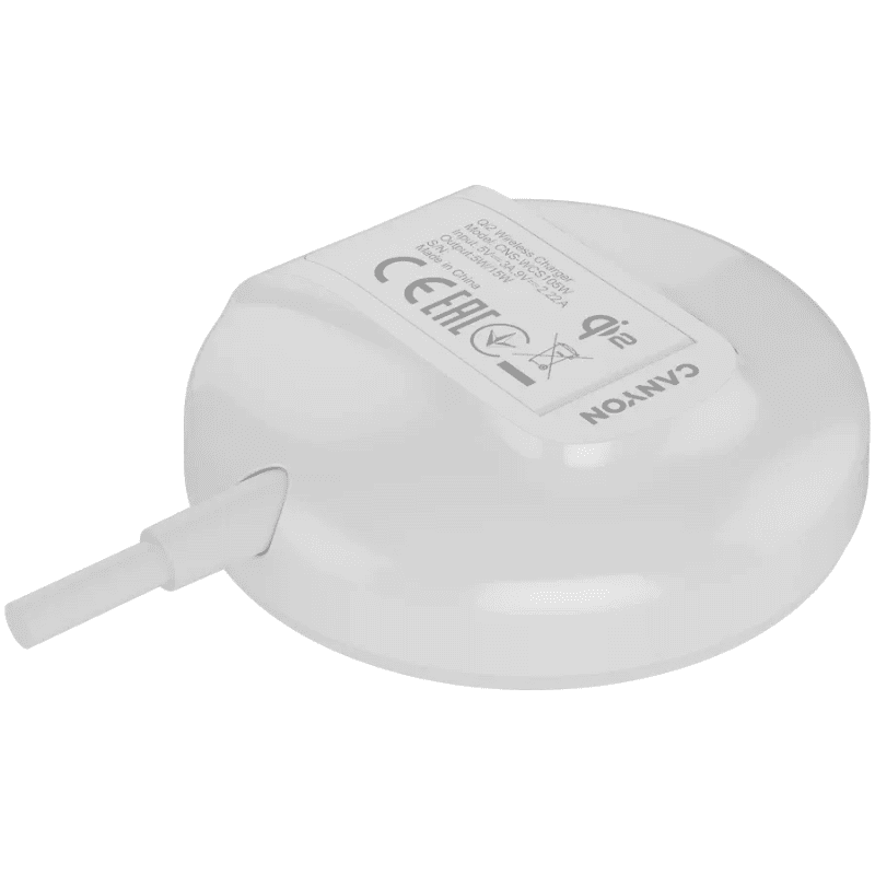 Canyon Wireless Charging Pad OnCharge 105 15W Qi2 - White - White