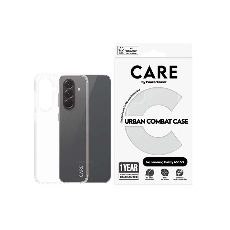 Care by PanzerGlass Samsung Galaxy A56 Urban Combat Case - Clear - Clear