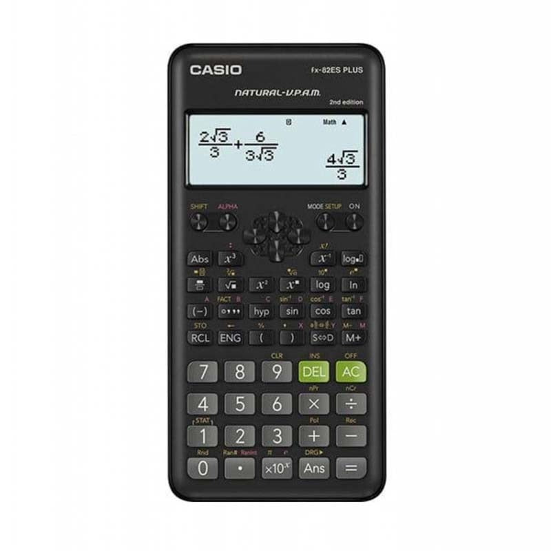 Casio FX-82ES Plus 2nd Edition Calculator - Black - Black