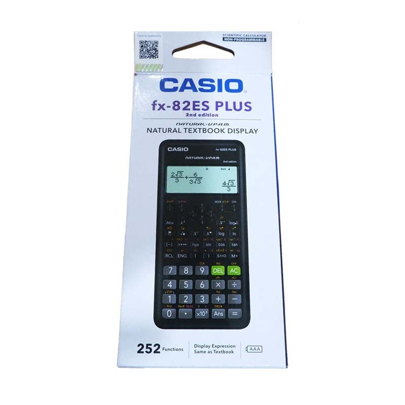 Casio FX-82ES Plus 2nd Edition Calculator - Black - Black