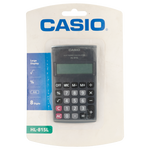 Casio HL 815 Pocket Calculator - Black - Black - Education and learning