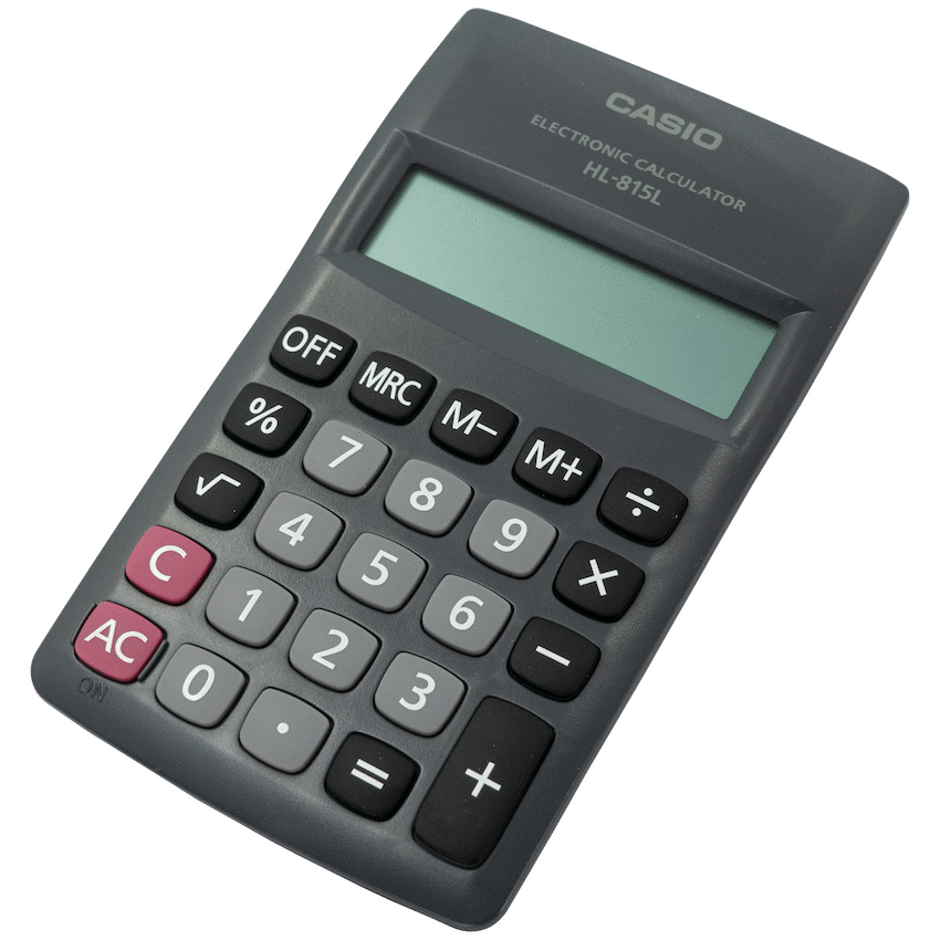 Casio HL 815 Pocket Calculator - Black - Black - Education and learning