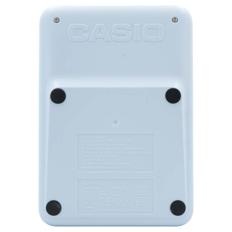 Casio MS-20UC Desktop Calculator - Light Blue
