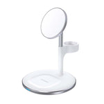 Choetech Fast Wireless 3 In 1 Charger 15W - White - White