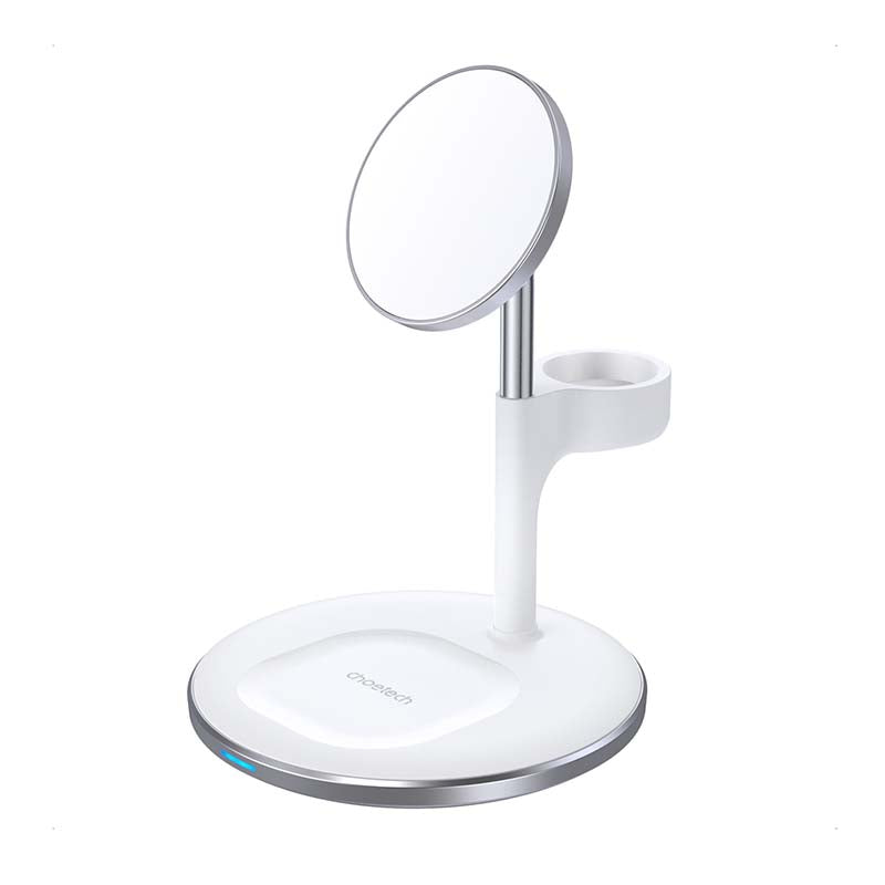 Choetech Fast Wireless 3 In 1 Charger 15W - White - White