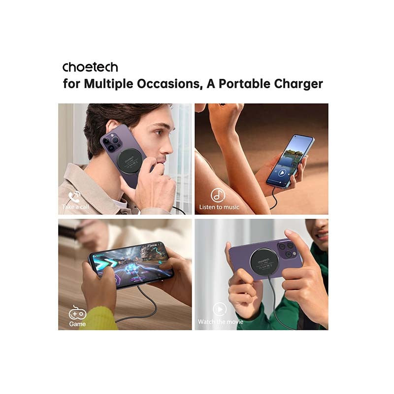 Choetech Fast Wireless Charger With Stand T697-F 15W - Black - Black