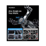 Choetech Magnetic Wireless Car Charger T231-F 15W - Black - Black