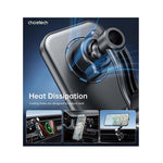Choetech Magnetic Wireless Car Charger T231-F 15W - Black - Black
