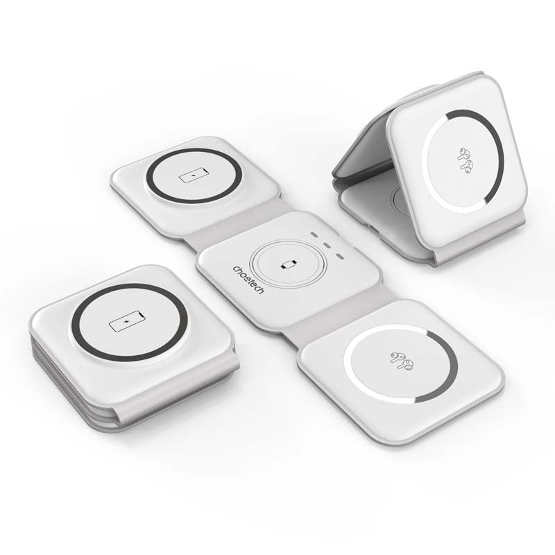 Choetech Magsafe Compatible Magnetic Wireless Charging Pad - White