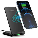 Choetech T524F Fast Wireless Charging Stand 15W - Black