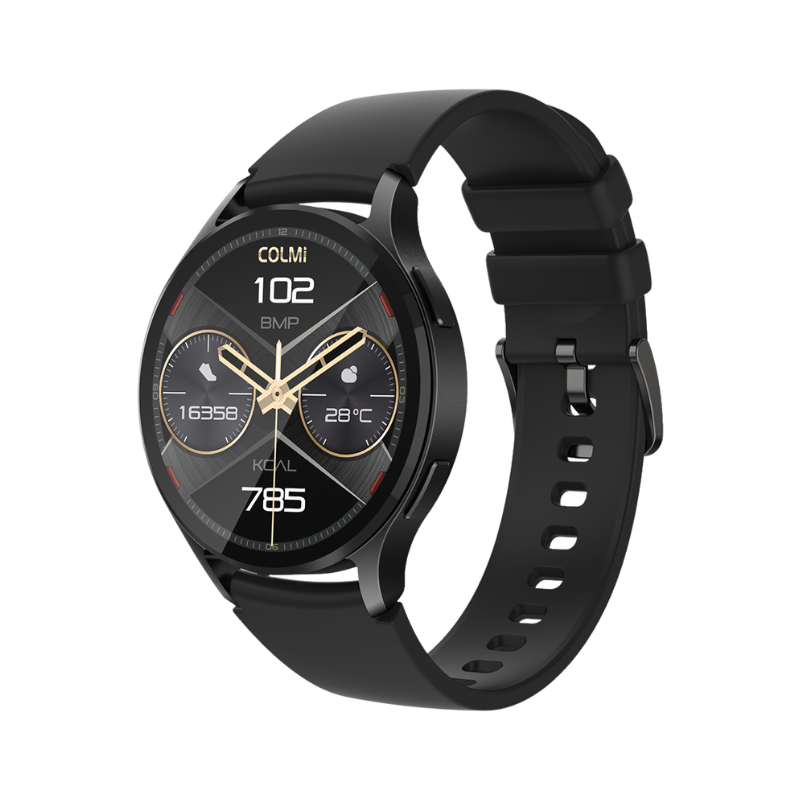 COLMI i28 Ultra 1.43 inch AOD Display Smartwatch with Ai GPT Prayer Times Smart Watch - Black - Black