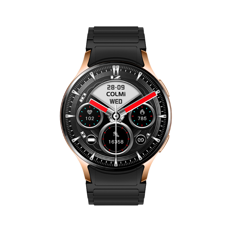 COLMI i28 Ultra Smartwatch AMOLED Screen Fashion Sport Outdoor Ai GPT Prayer Timings Smart Watch - Gold orange - Gold