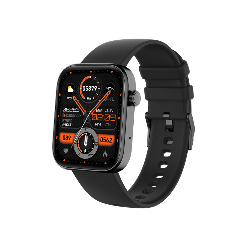 COLMI P71 Smartwatch 1.9 inch Display Voice Calling Voice Assistant IP68 Waterproof Smart Watch - Black - Black