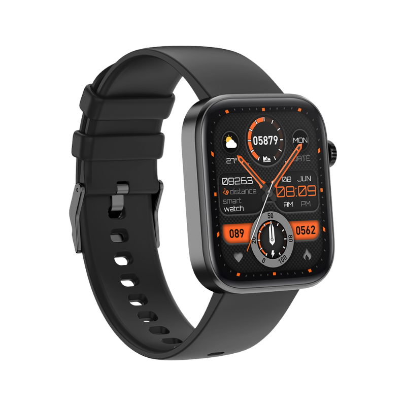 COLMI P71 Smartwatch 1.9 inch Display Voice Calling Voice Assistant IP68 Waterproof Smart Watch - Black - Black
