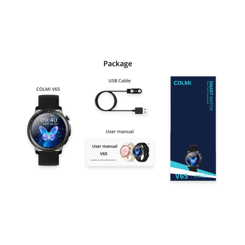 COLMi V65 Smartwatch 1.32 inch - Black - Black