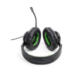 JBL Quantum 100X Console Wired Over Ear Gaming Headphones - Black / Green