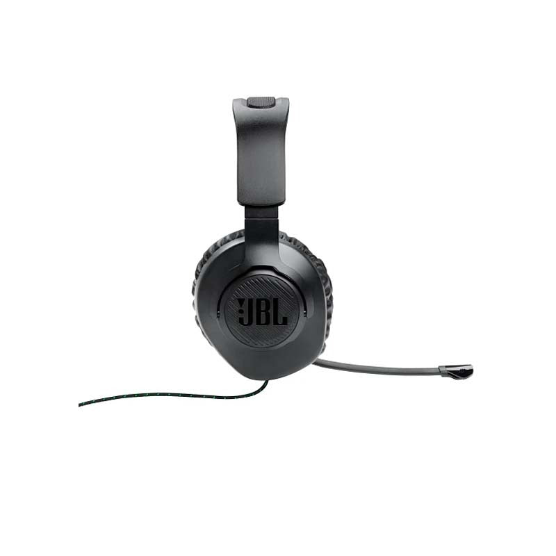 JBL Quantum 100X Console Wired Over Ear Gaming Headphones - Black / Green