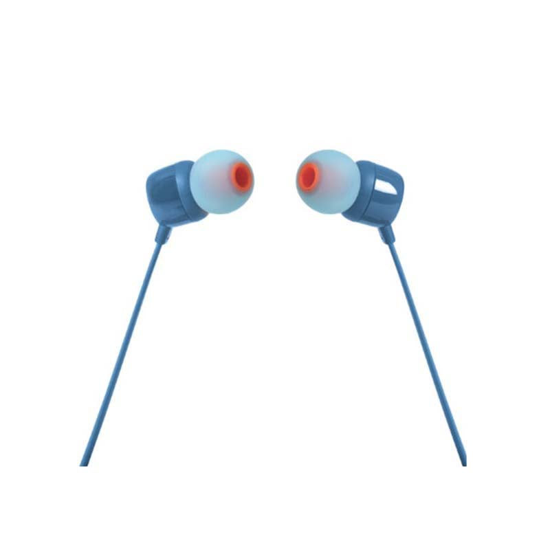 JBL Tune 110 In-Ear Earbuds + Mic - Blue