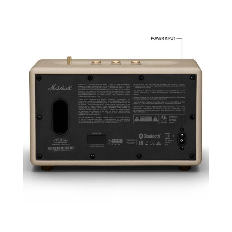 Marshall Acton III Bluetooth Speaker - Cream