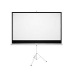 Connex 100 Inch E-Luminate Tripod Screen Projector - White