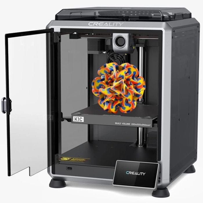 Front view of the Creality K1-C 3D Printer with CFS Integration