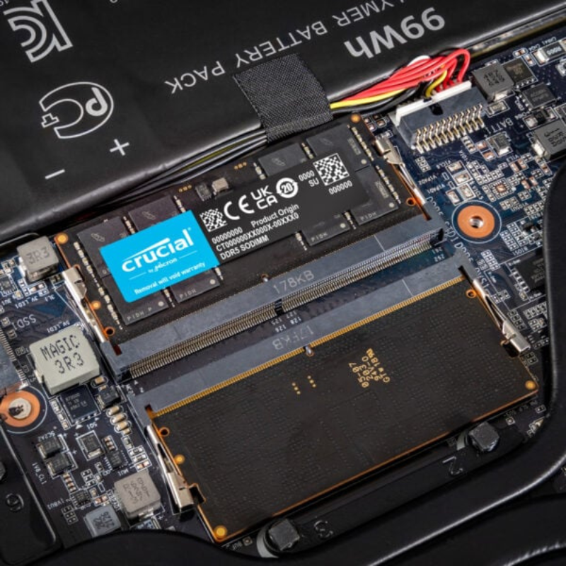 Crucial 64GB 5600MHz DDR5 SODIMM Notebook Memory - Black