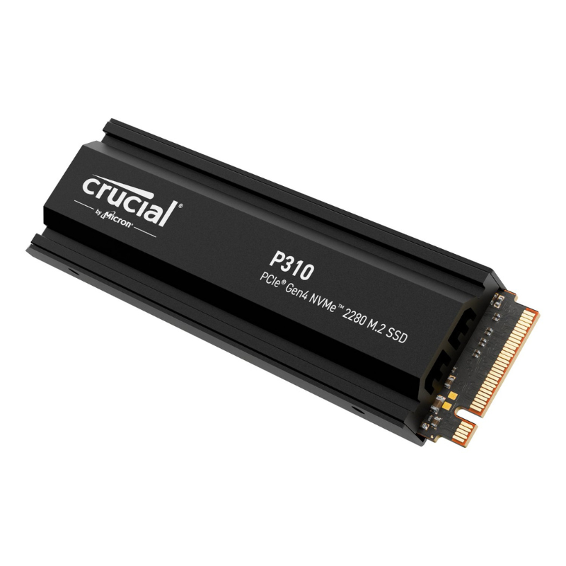 Crucial P310 2TB M.2 NVMe SSD with Heatsink - Black
