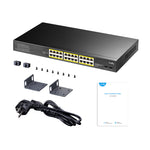 Cudy 24-Port BASE-T Gigabit PoE+ 200W Differential Mode Ver 2.0