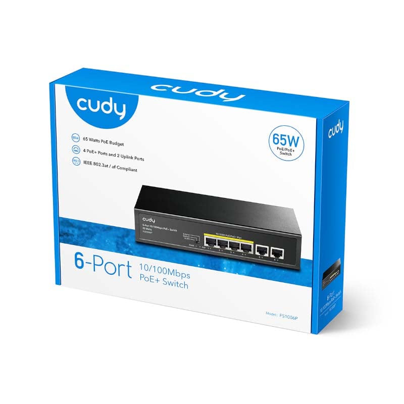 Cudy 6 Port 10 / 100M PoE Plus Switch