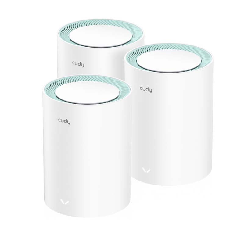 Cudy AC1200 Gigabit Whole Home Wi-Fi System 3 Pack - White - White