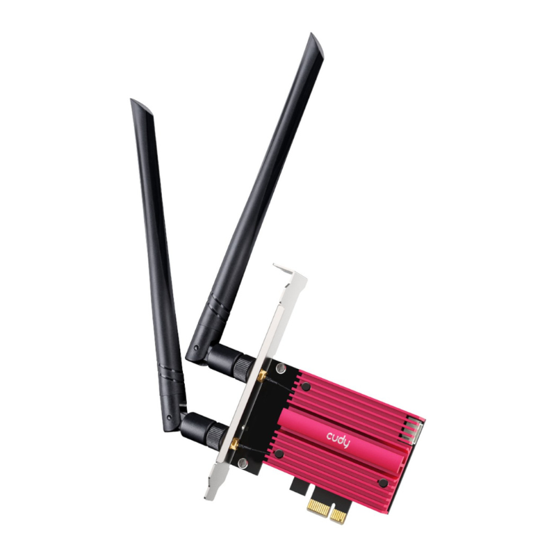 Cudy BE9300 Tri-Band Wi-Fi 7 | Bluetooth 5.4 PCIe Adapter - Red